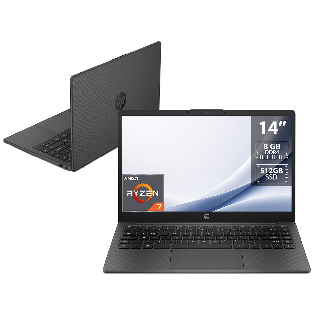 Hp Laptop 245 G10: Procesador Amd Ryzen 7 7730U (Hasta 4.5 Ghz